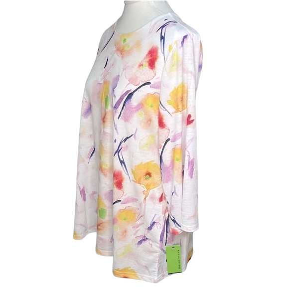 Trisha Tyler Abstract Water Color Blouse - Picture 2 of 6